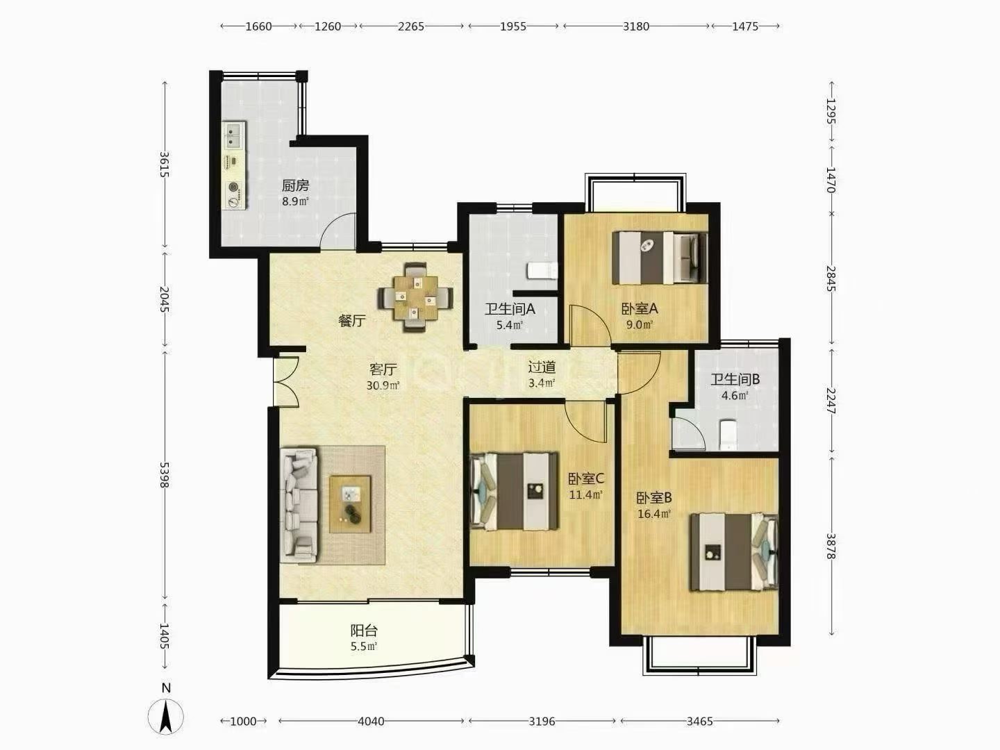 静安区 新梅共和城 1BR Shanghai Rental | ExpatHome