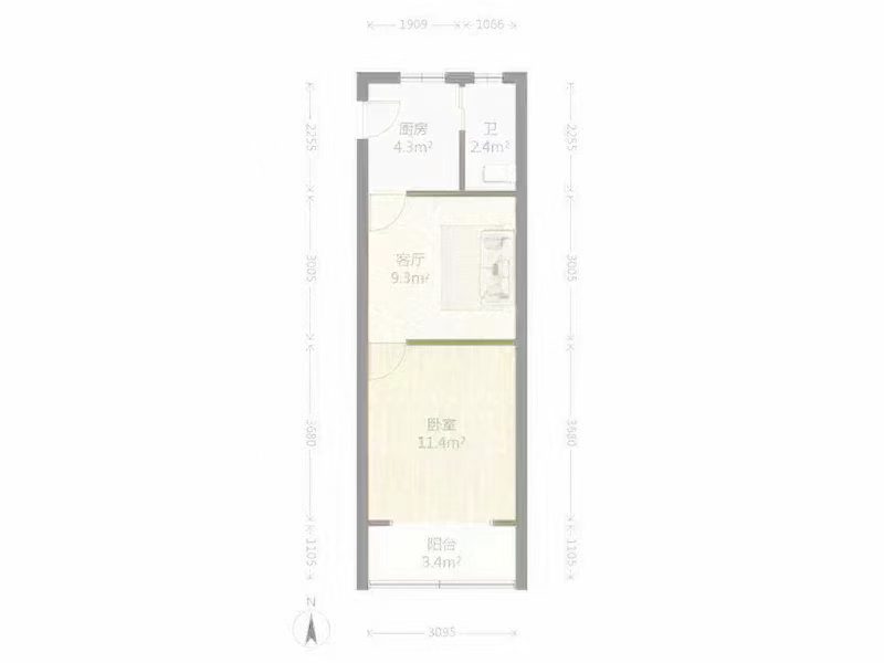 长宁区 大孚小区 1BR Shanghai Rental | ExpatHome