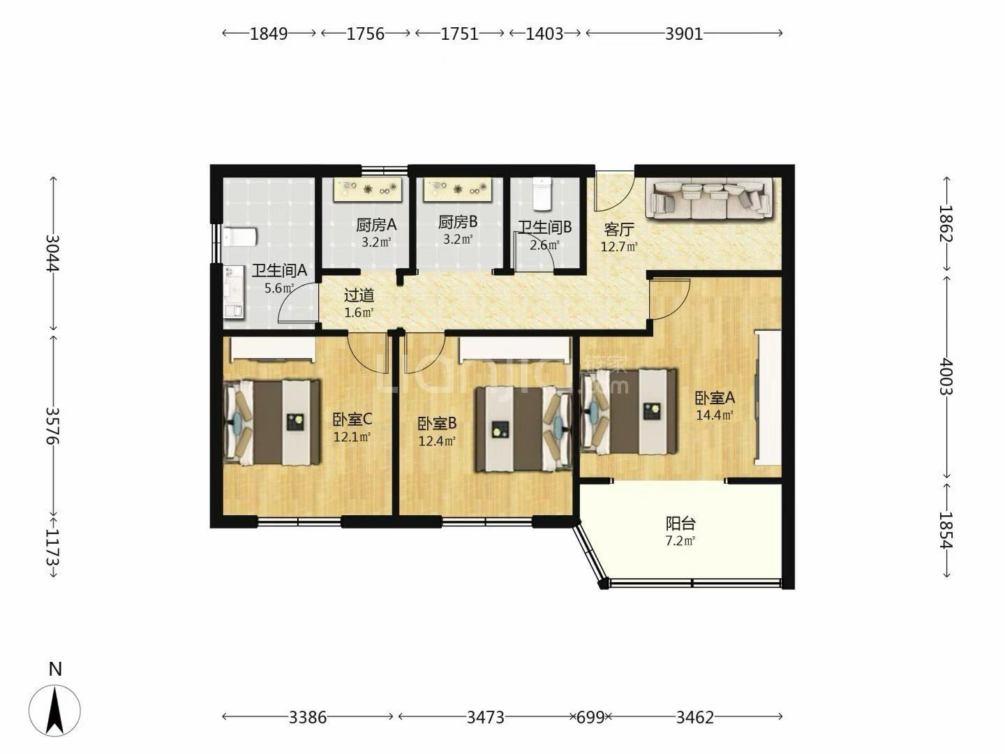 普陀区 五星公寓 2BR Shanghai Rental | ExpatHome