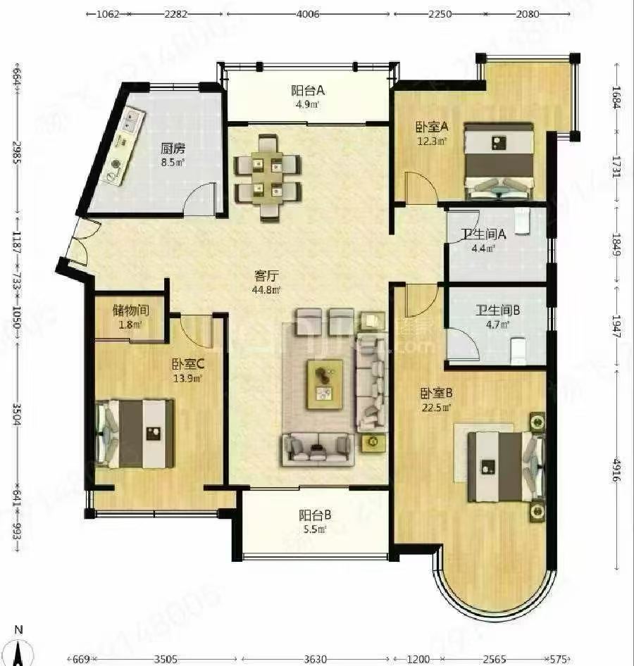 徐汇区 阳光名苑 1BR Shanghai Rental | ExpatHome