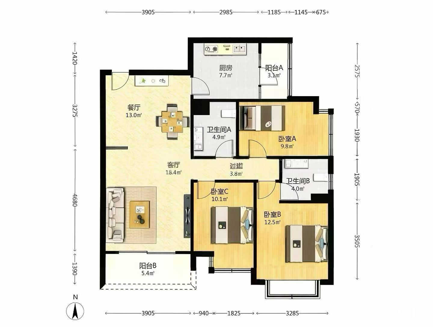 静安区 卓悦居 3BR Shanghai Rental | ExpatHome