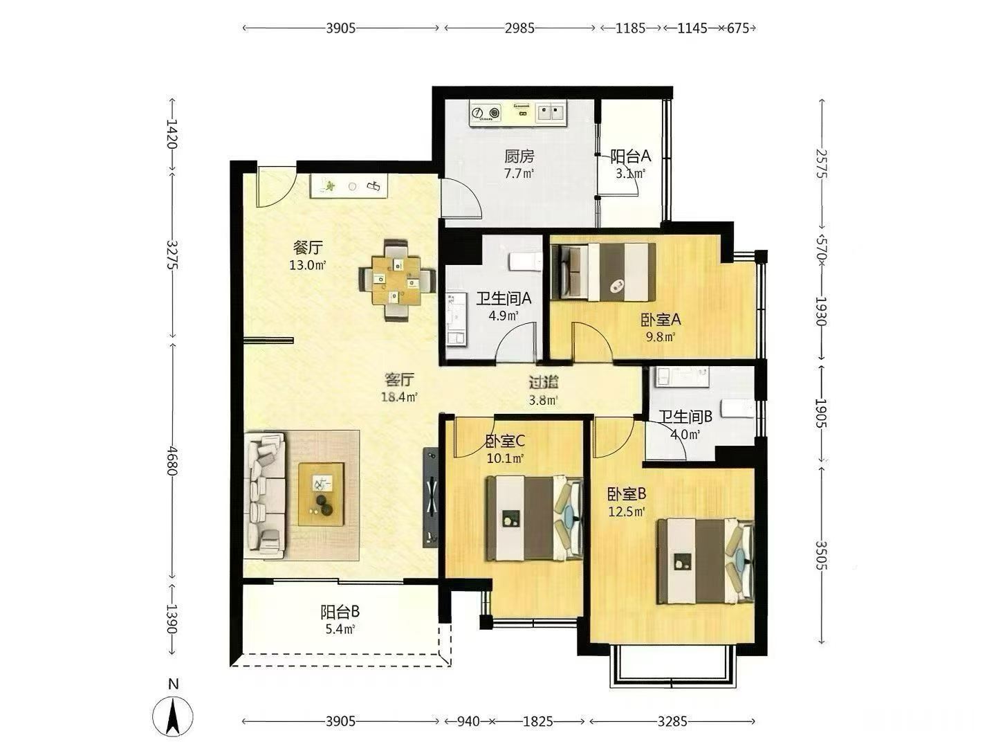 静安区 卓悦居 3BR Shanghai Rental | ExpatHome