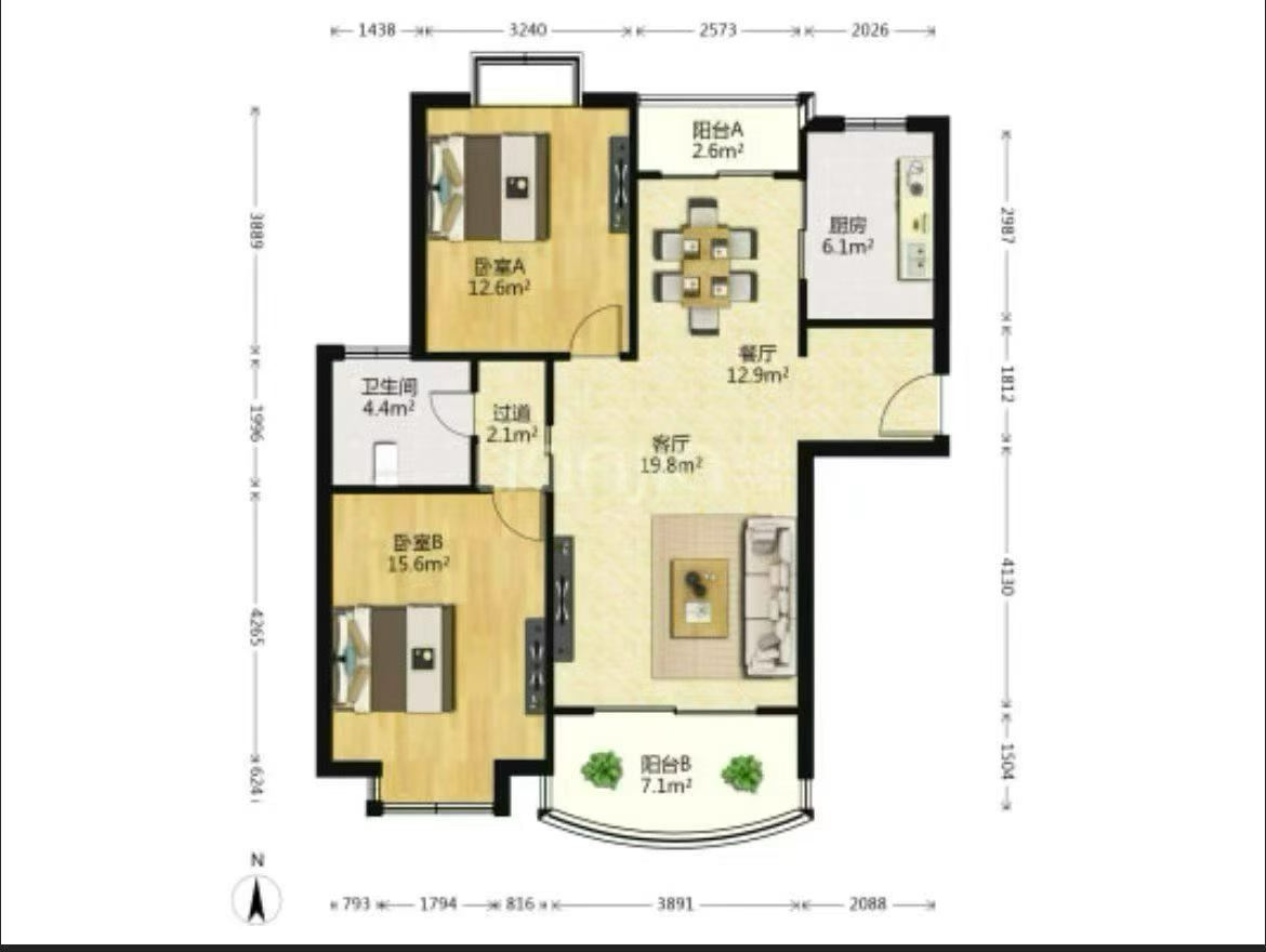 普陀区 象源丽都 2BR Shanghai Rental | ExpatHome
