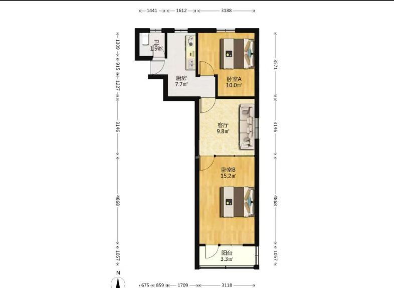 长宁区 昭化小区 1BR Shanghai Rental | ExpatHome