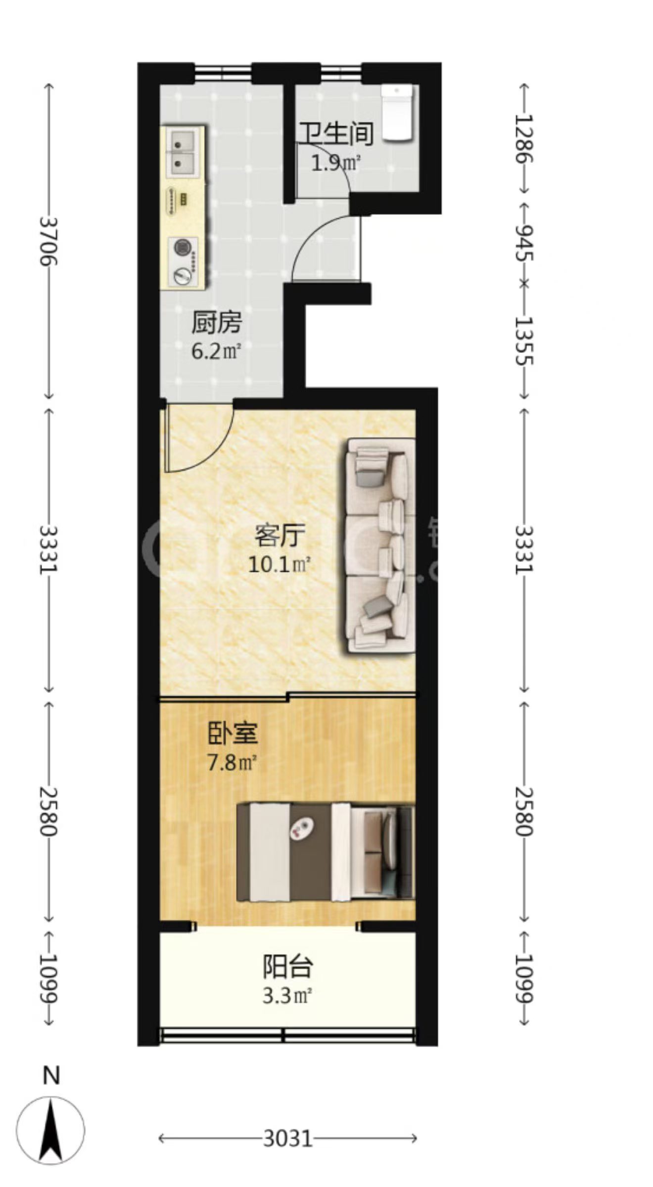 长宁区 天山五村 1BR Shanghai Rental | ExpatHome