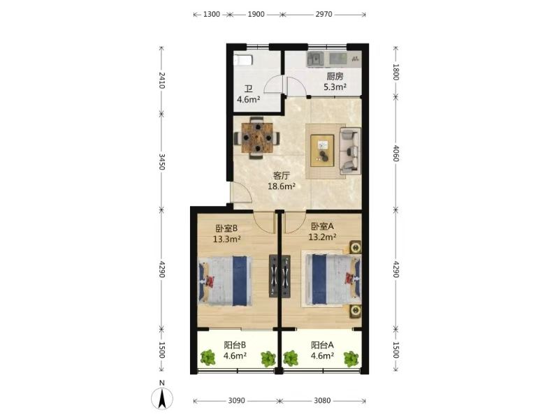 长宁区 天申小区 1BR Shanghai Rental | ExpatHome