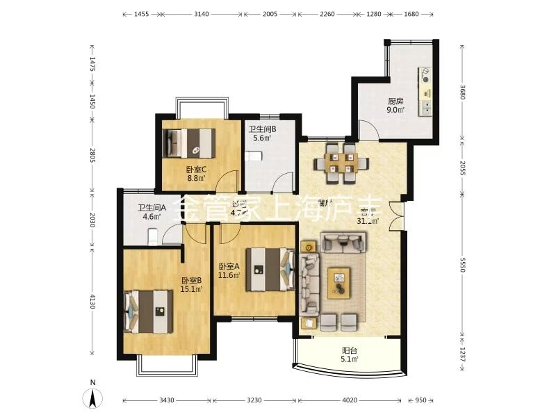Shanghai 马戏城 3BR Shanghai Rental | ExpatHome