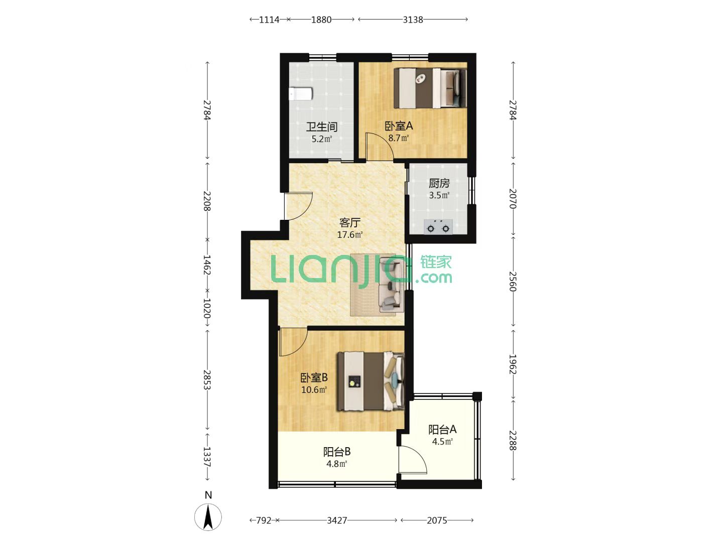 长宁区 上海 1BR Shanghai Rental | ExpatHome