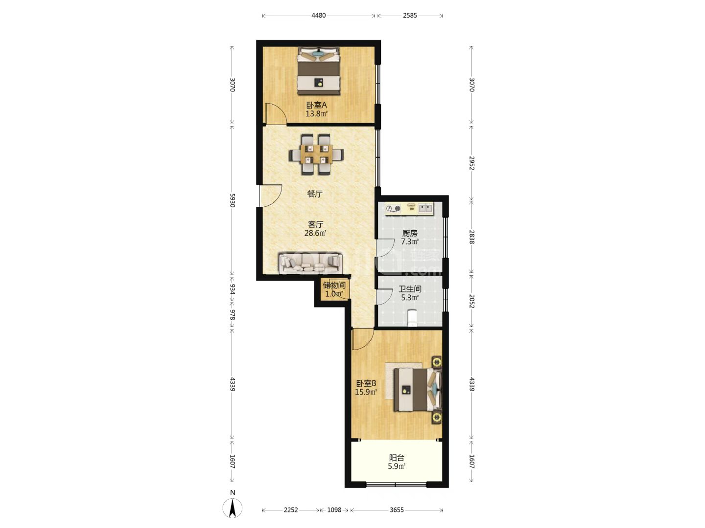 长宁区 天诚花苑 1BR Shanghai Rental | ExpatHome