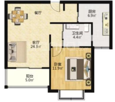 长宁区 虹桥万博花园 1BR Shanghai Rental | ExpatHome