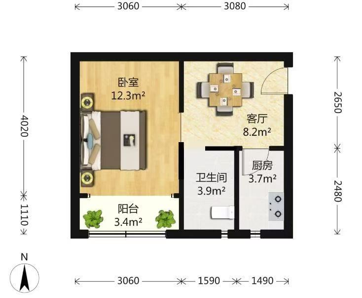 长宁区 虹南大楼 1BR Shanghai Rental | ExpatHome
