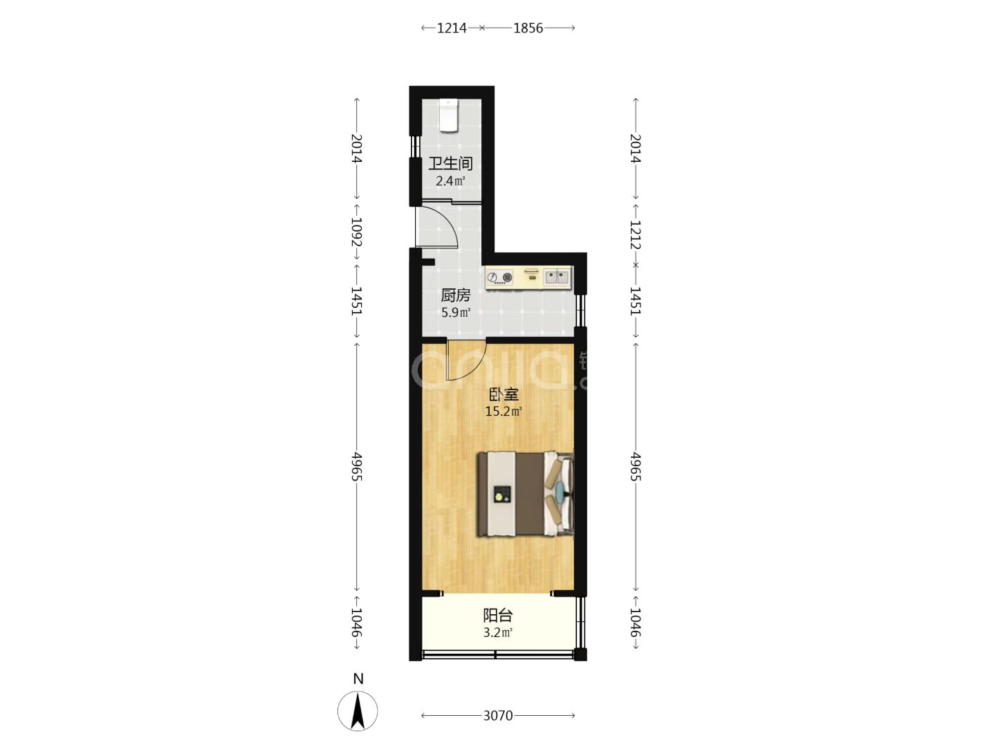 长宁区 上海 1BR Shanghai Rental | ExpatHome