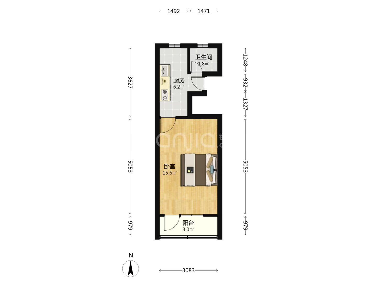 长宁区 上海 1BR Shanghai Rental | ExpatHome